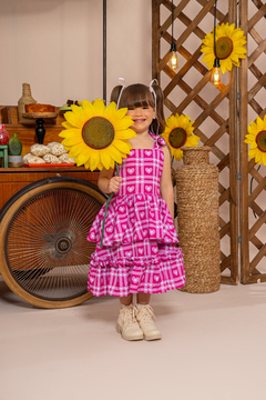 Vestido Tamires (Love Pink) - Marias - MODA PARA MENINAS