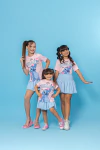 Combinadinho Stitch Tee + Short Saia Balone (Heart) - comprar online