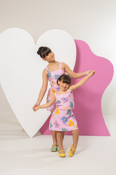 Macaquinho FILHA Heloise (Floral Rosa) - comprar online