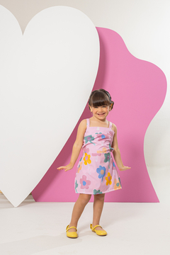 Macaquinho FILHA Heloise (Floral Rosa) - Marias - MODA PARA MENINAS