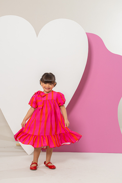 Vestido FILHA Eliza (Rosa Listras) na internet
