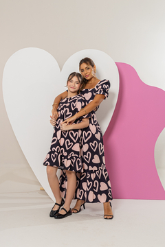 Vestido MÃE Eliza (Corações) - loja online
