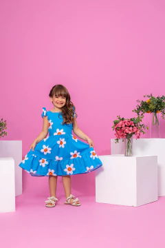 Vestido Laura (Margaridas) - loja online