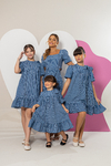 Vestido FILHA Eliza (Listras Azul) - comprar online
