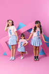 Combinadinho Stitch Tee + Short Saia Balone - comprar online
