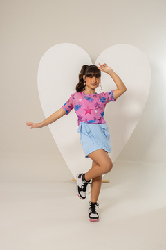 Combinadinho Stitch Tule (Rosa) - Marias - MODA PARA MENINAS