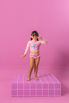 Biquini Stitch e Angel (Manga Longa) - Marias - MODA PARA MENINAS