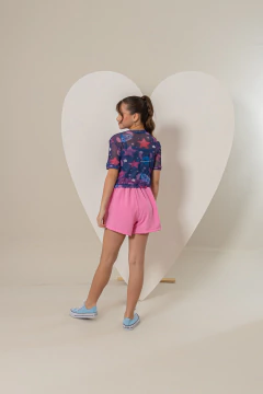 Combinadinho Stitch Tule (Azul) - loja online