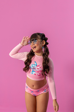 Biquini Stitch e Angel (Manga Longa) - Marias - MODA PARA MENINAS