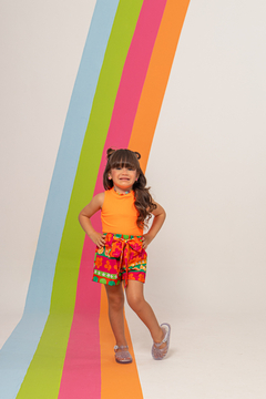 Combinadinho Milena Neon (Laranja) - comprar online