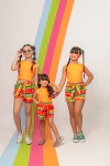 Combinadinho Milena Neon (Laranja) - comprar online