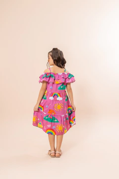 Vestido Alice (Arco Iris) - Marias - MODA PARA MENINAS