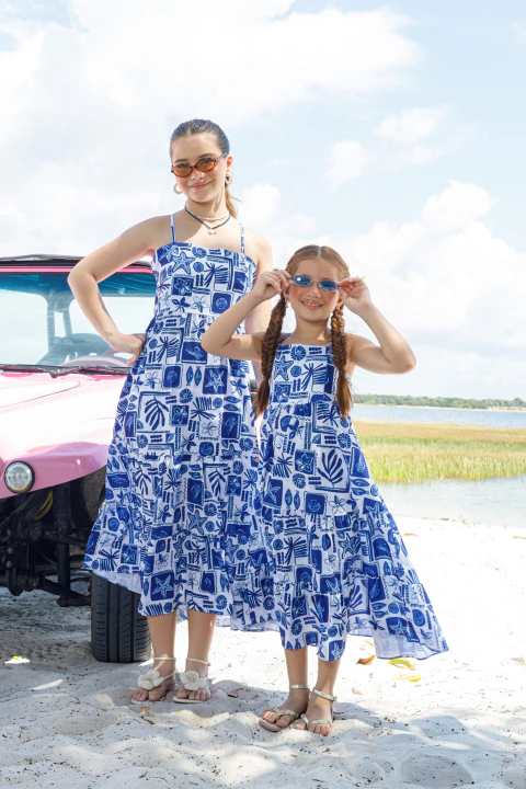 Vestido Gabriela Midi (Azul)