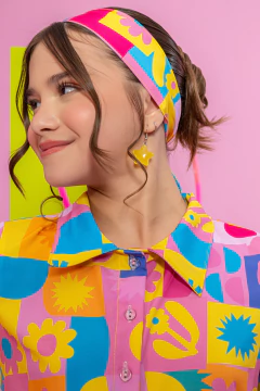 Macaquinho Cecília + Faixa (Florido) - loja online