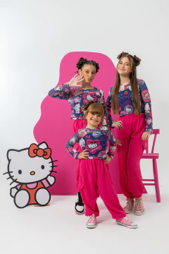 Conjunto Tule Calça (Hello Kitty Azul) MANGA LONGA - comprar online