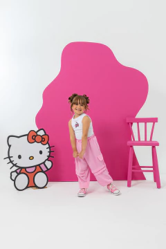 Imagem do Conjunto Dayanne (Hello kitty Rosa) BORDADO