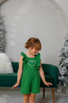 Imagem do Macaquinho Catarina Bordado (Verde)