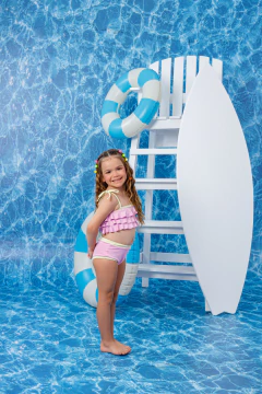 Biquiní + Saia Nanda Bicolor (Rosa) - comprar online