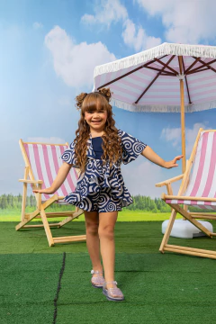 Conjunto Kimono Gi (Azul) - Marias - MODA PARA MENINAS