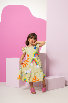 Vestido Yasmin (Yellow) - Marias - MODA PARA MENINAS