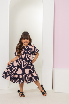 Vestido FILHA Eliza (Corações) - comprar online