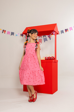Vestido Cordões (Xadrez Coração) - loja online