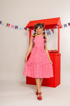 Vestido Cordões (Xadrez Coração) - loja online