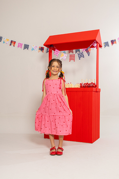 Vestido Cordões (Xadrez Coração) - comprar online