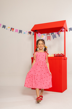 Vestido Cordões (Xadrez Coração)