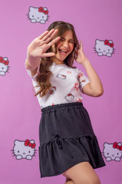 Combinadinho Tule (Hello Kitty Preto) - Marias - MODA PARA MENINAS