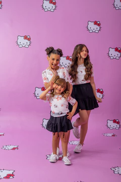 Combinadinho Tule (Hello Kitty Preto) - comprar online