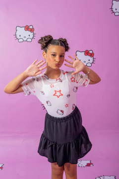 Combinadinho Tule (Hello Kitty Preto) - Marias - MODA PARA MENINAS