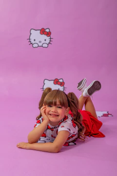 Imagem do Combinadinho Tule (Hello Kitty Vermelho)