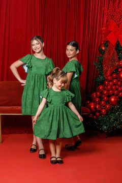 Vestido Duda (Flor Verde) - comprar online