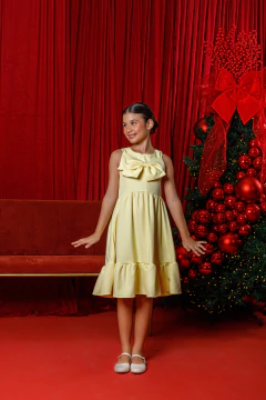 Vestido Aurora (Amarelo) - Marias - MODA PARA MENINAS