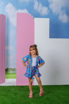 Combinadinho Kimono (Tropical Blue) - comprar online