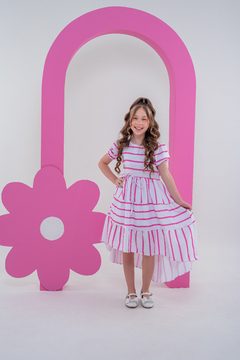 Vestido Priscila (Listras Rosa) - comprar online
