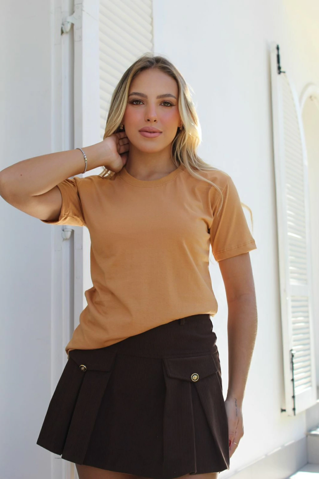 T-shirt - Basic Cobre