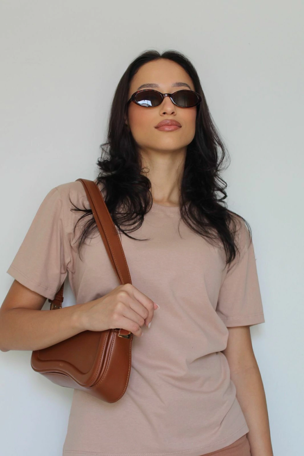 T-shirt - Basic Nude Médio