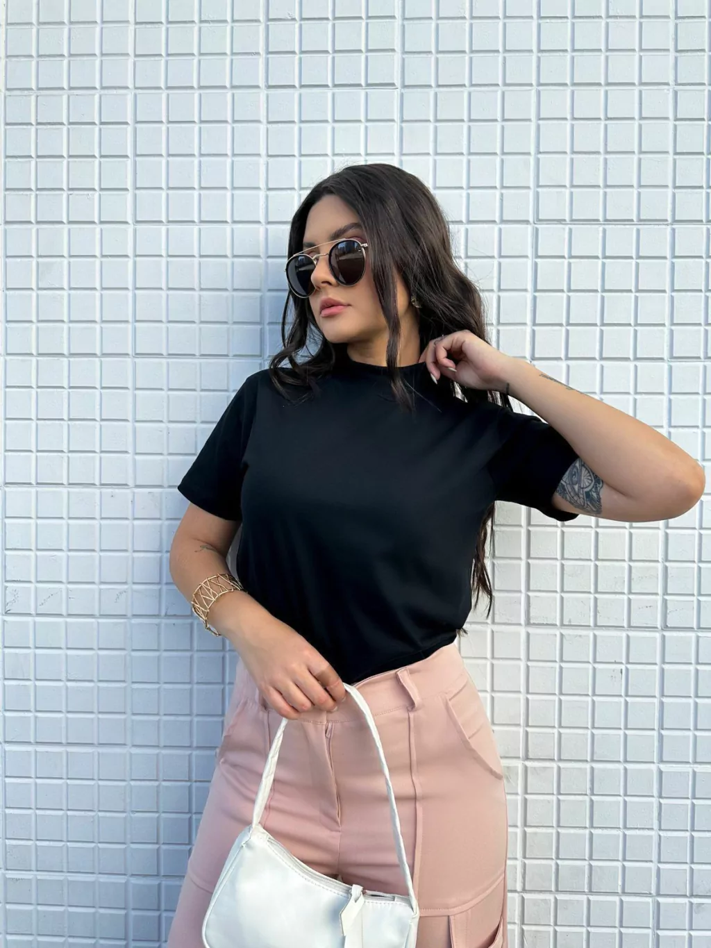 T-Shirt - Gola alta