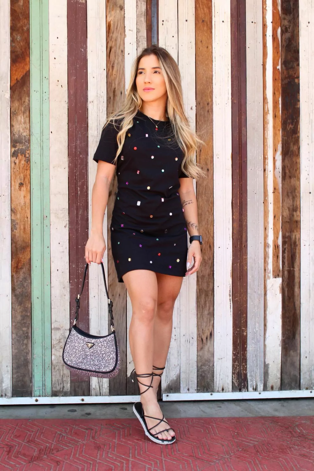 Tee Dress Suellen - (Bordado a mão)