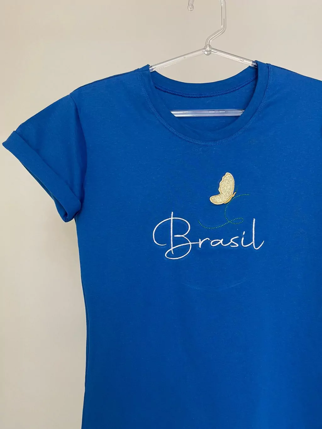 T-Shirt - Brasil Borboleta dourada