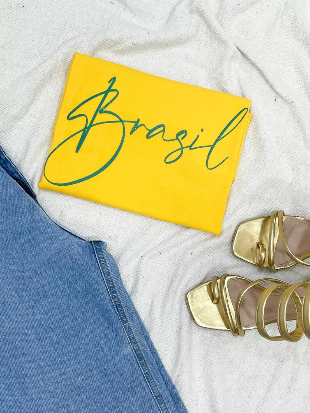 Cropped Brasil (alto relevo verde)