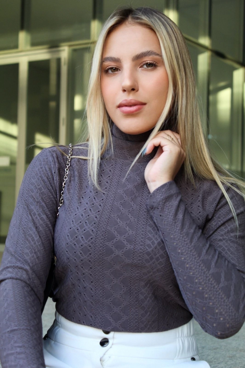BLUSA CACHARREL - LAISE DE MALHA