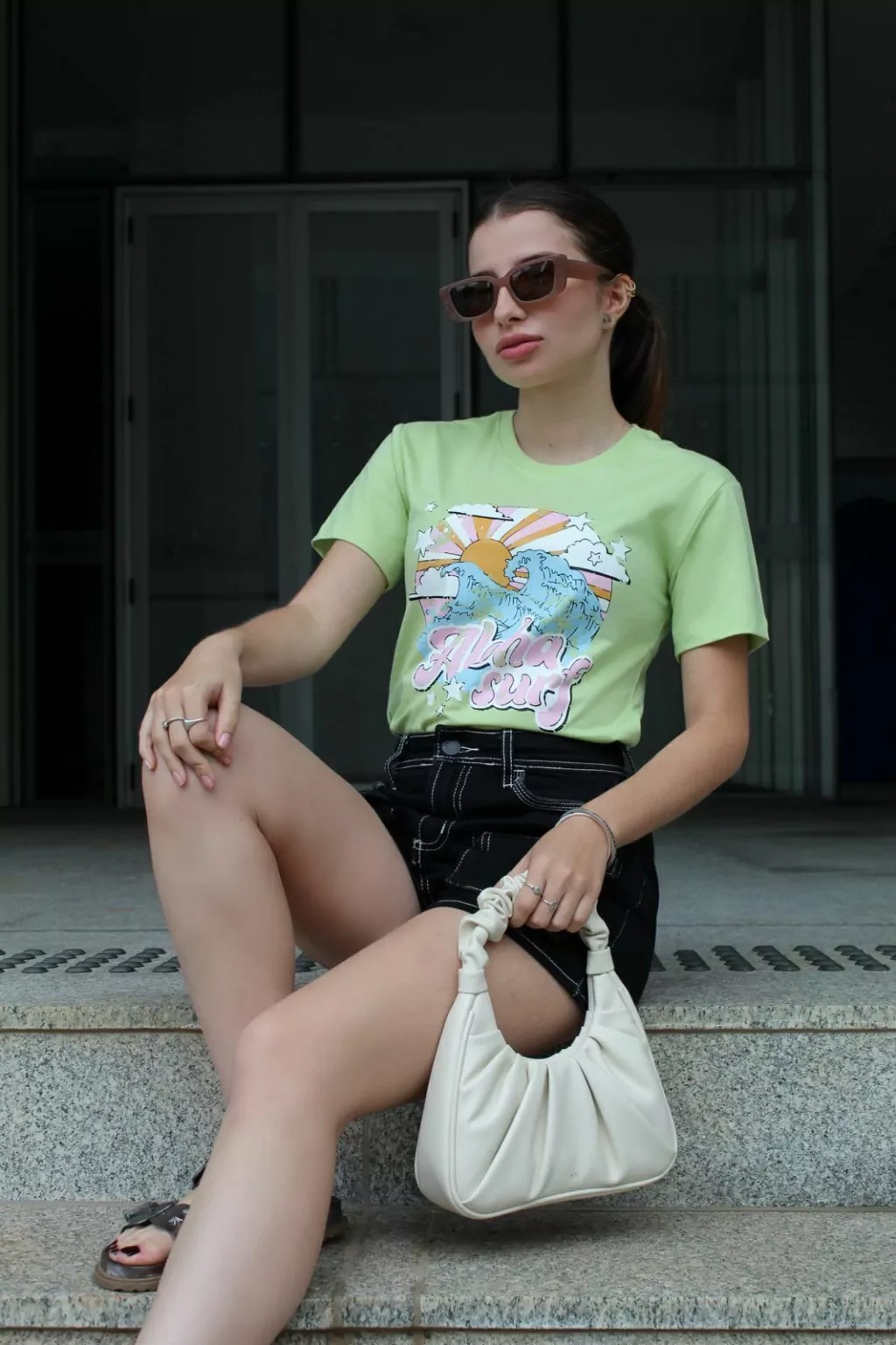 T-shirt Premium - Aloha Surf (Algodão premium)