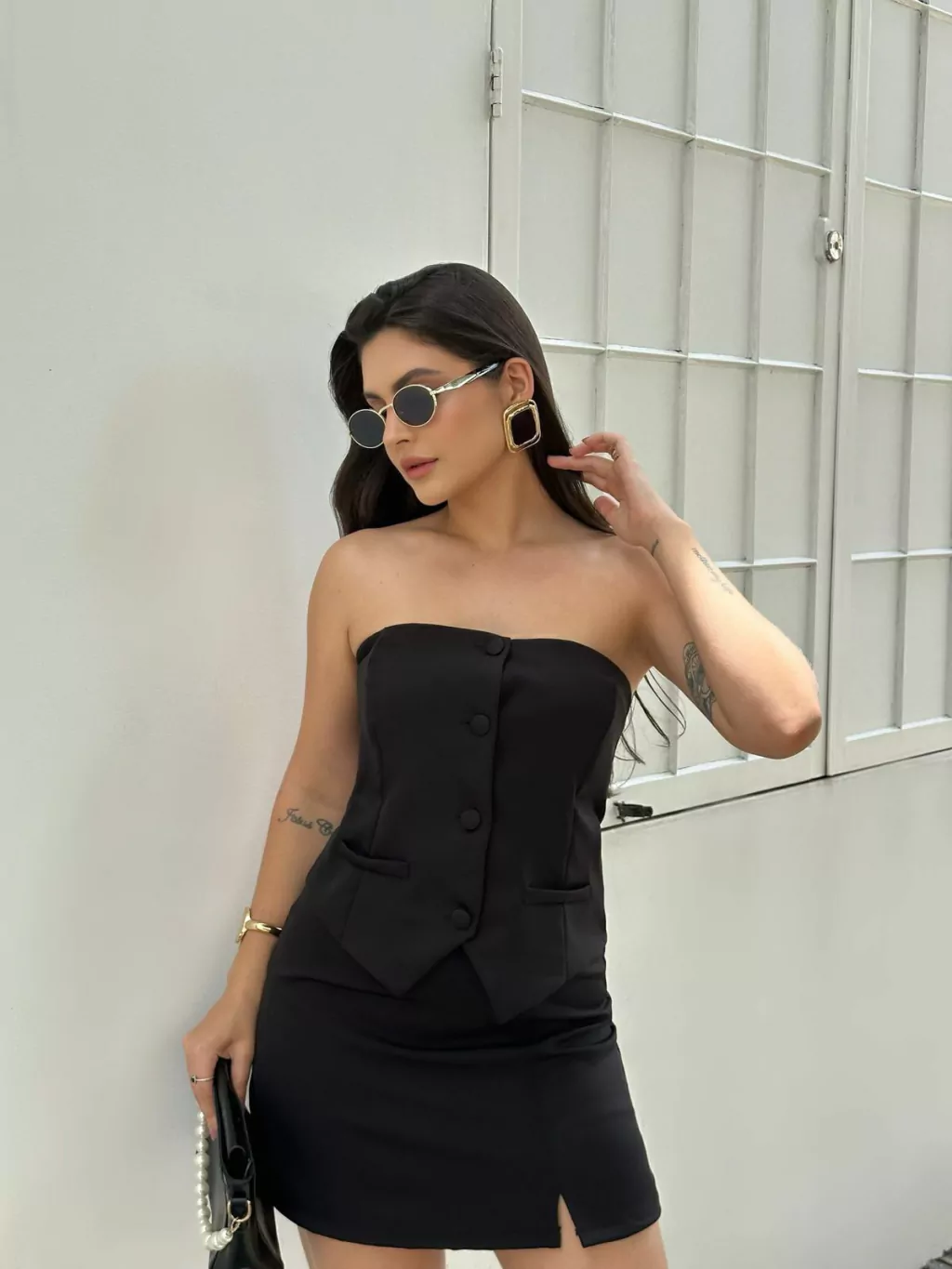 Conjunto Jessica (Alfaiataria) - Preto