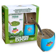 Caixa 4 Kit Chimarrão Pura Folha Export - Erva-Mate, Cuia Matesito e Bomba Bocal de Ouro - Rápido, Fácil e Sempre Delicioso