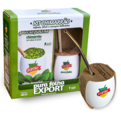 Caixa 4 Kit Chimarrão Pura Folha Export - Erva-Mate, Cuia Matesito e Bomba Bocal de Ouro - Rápido, Fácil e Sempre Delicioso na internet