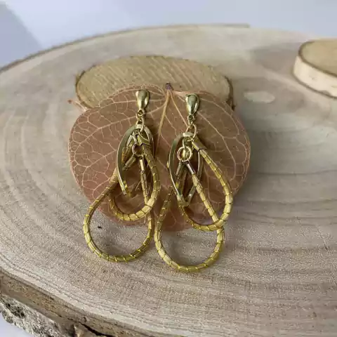 Brinco de Capim Dourado 5 cm