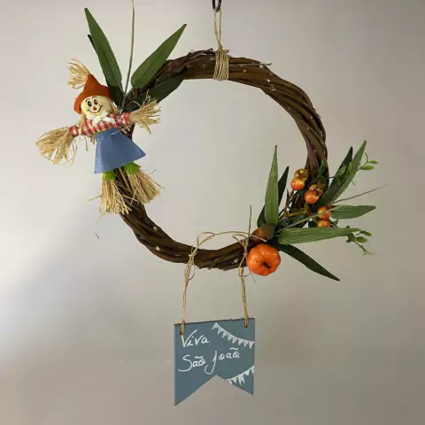 Guirlanda de Festa Junina Viva São João 25x40 cm